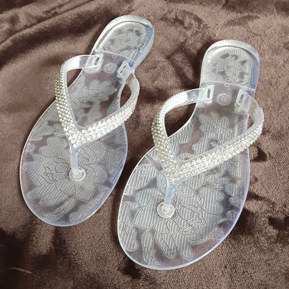 |3/$30| Rhinestone Sandals - Picture 2 of 4